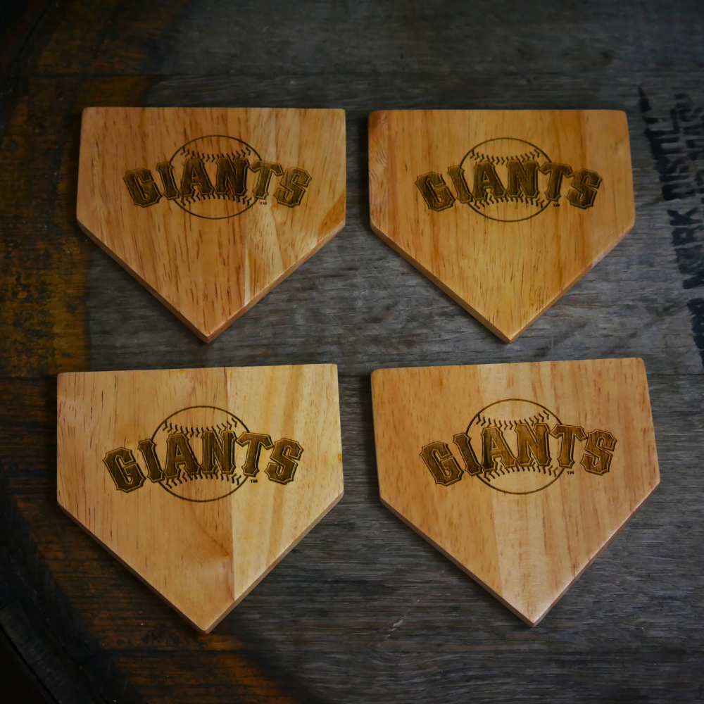 San Francisco Giants Dugout Mug® | 4 Pack Wooden Coaster Set