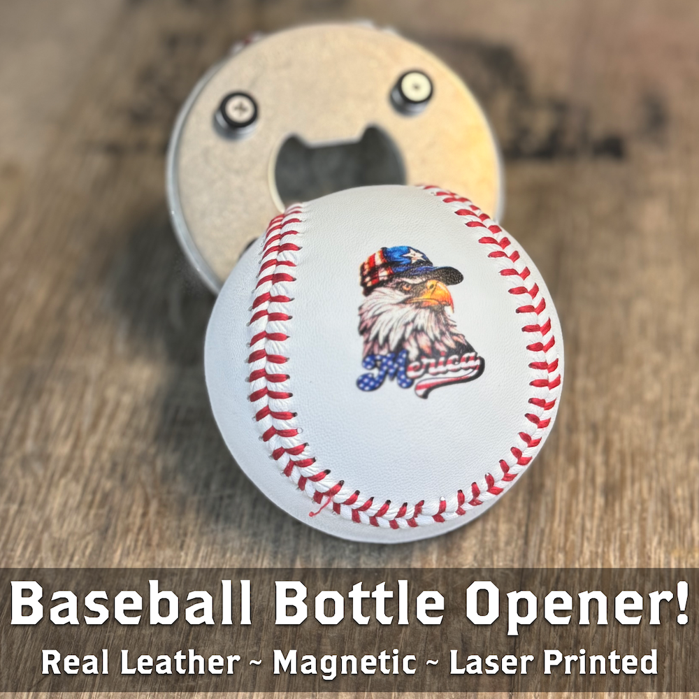 Patriotic Eagle Cutter® | Baseball Bottle Opener