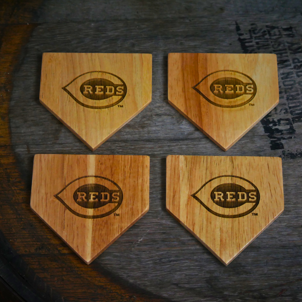 Cincinnati Reds Dugout Mug® | 4 Pack Wooden Coaster Set