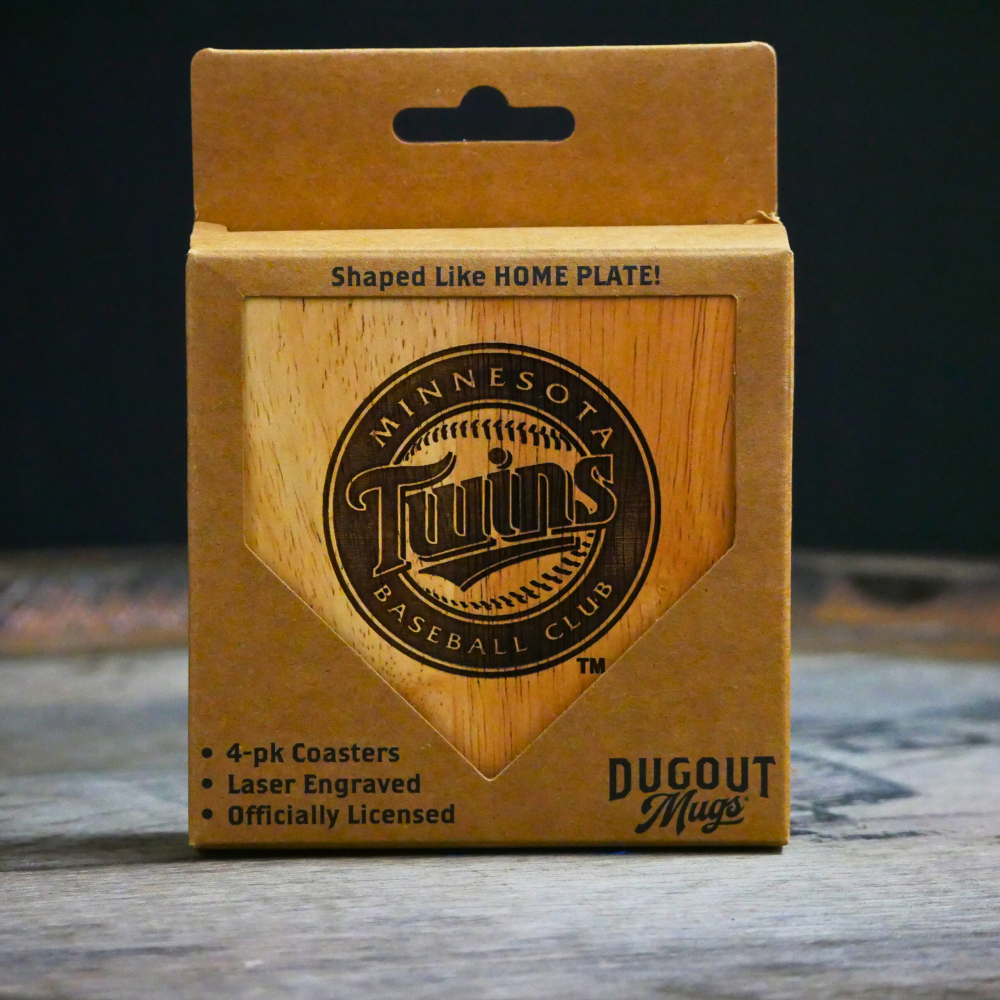Minnesota Twins Dugout Mug® | 4 Pack Wooden Coaster Set