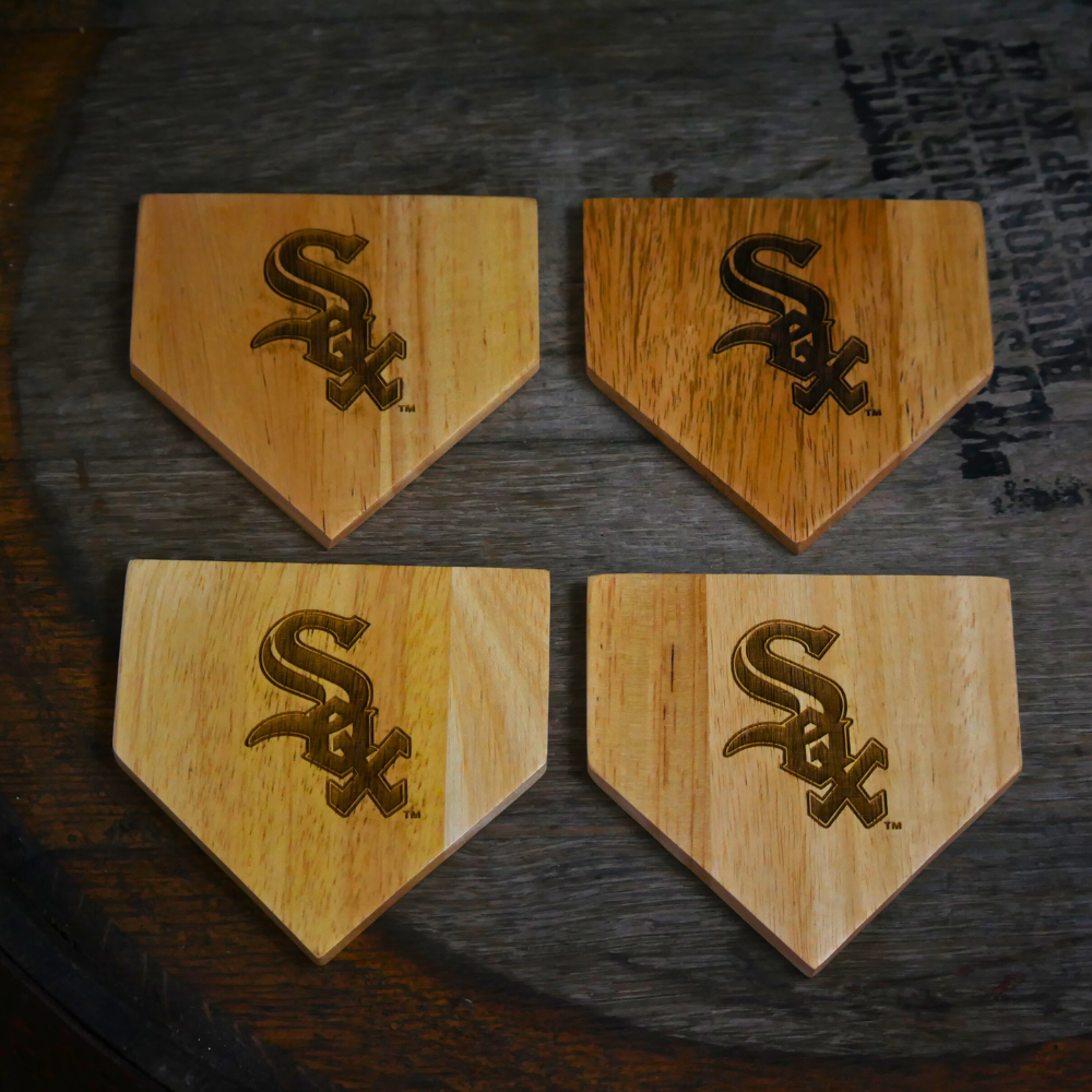 Chicago White Sox Dugout Mug® | 4 Pack Wooden Coaster Set