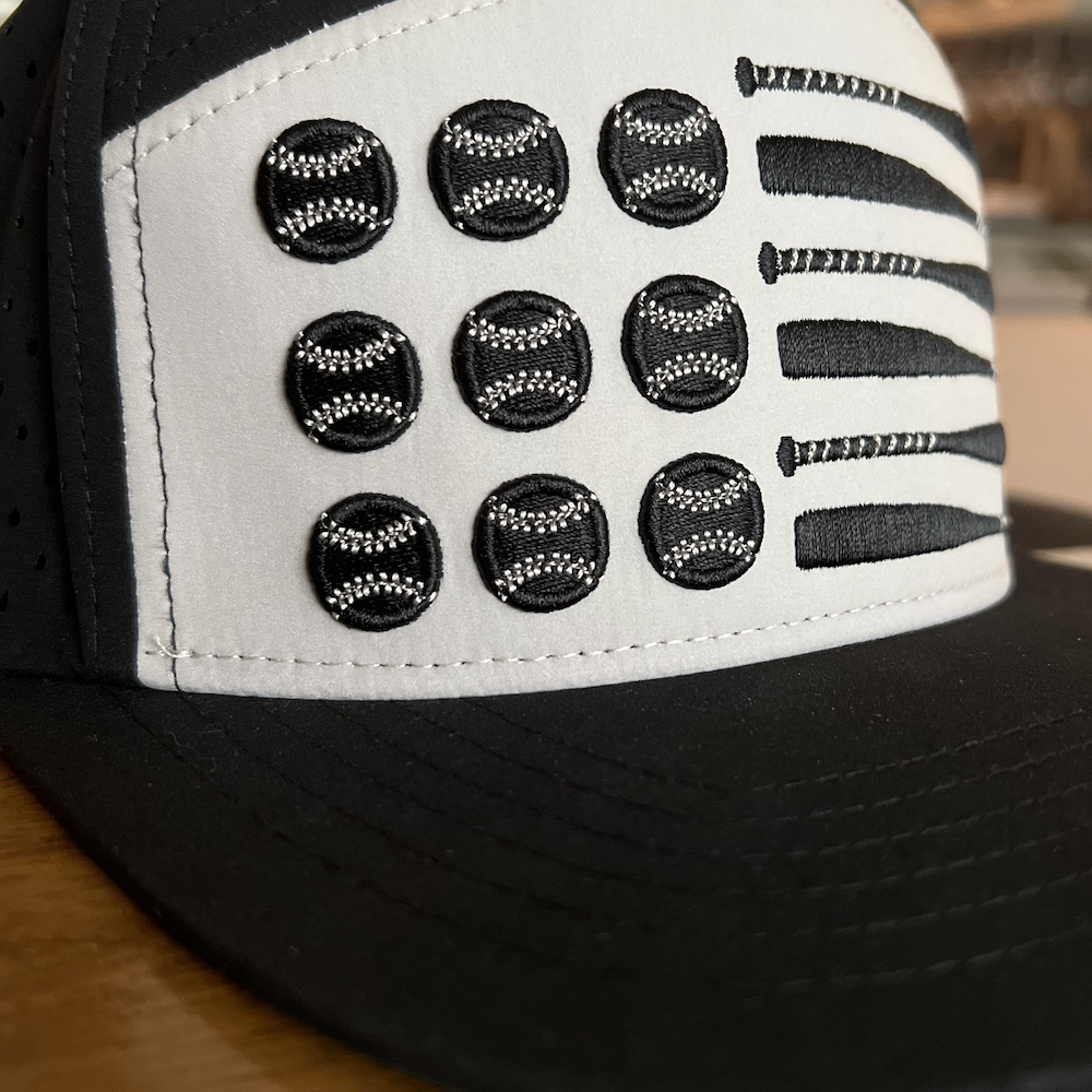 Baseball Flag Hat with Custom Printed Bill