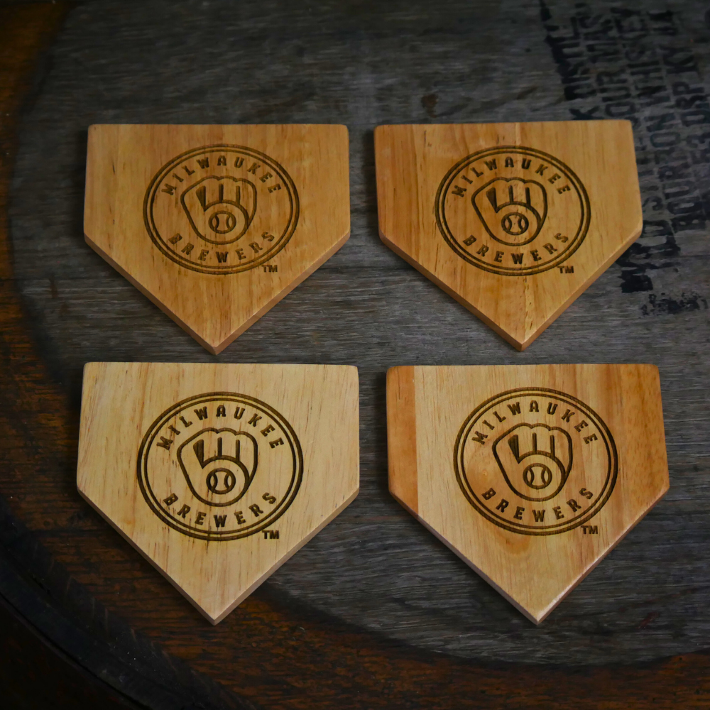 Milwaukee Brewers Dugout Mug® | Wood Coaster