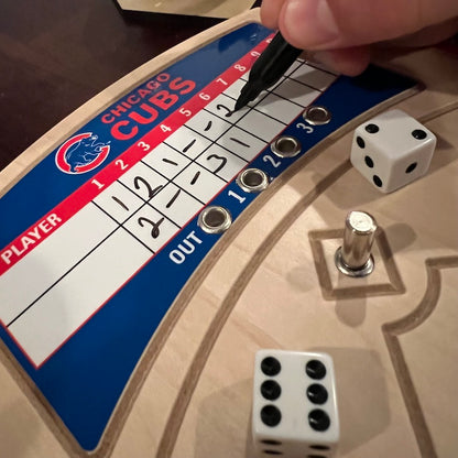 Chicago Cubs Baseball Game with Dice