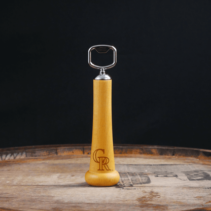 Colorado Rockies "CR" Season Opener™ | Baseball Bat Handle Bottle Opener