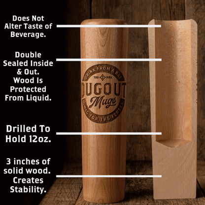 "Favorite Player Calls Me Dad" Dugout Mugs® | Baseball Bat Mug