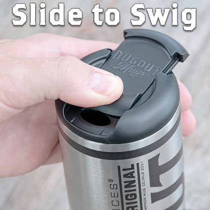 Patriotic Eagle Metal Dugout Mug® | Baseball Bat Mug