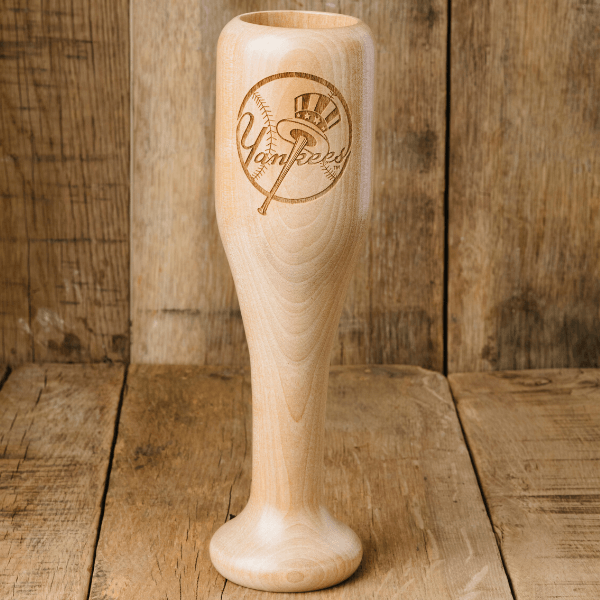 baseball bat wine glass new york yankees circle